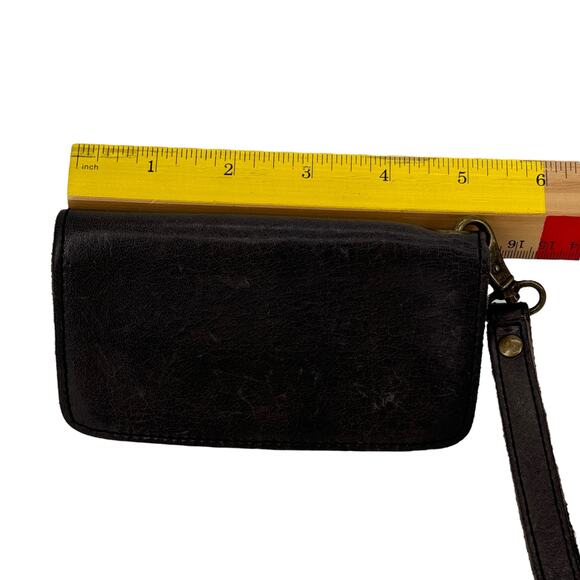 Bed Stu Wristlet Fold Wallet Women's Leather Distressed Brown Small Western - Picture 12 of 12